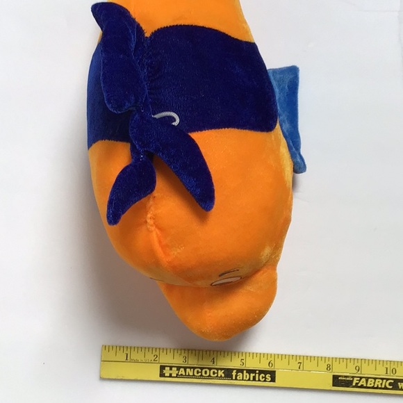 Finding Nemo Flounder Orange Blue Fish Plush Stuffed Animal Toy - Picture 7 of 8